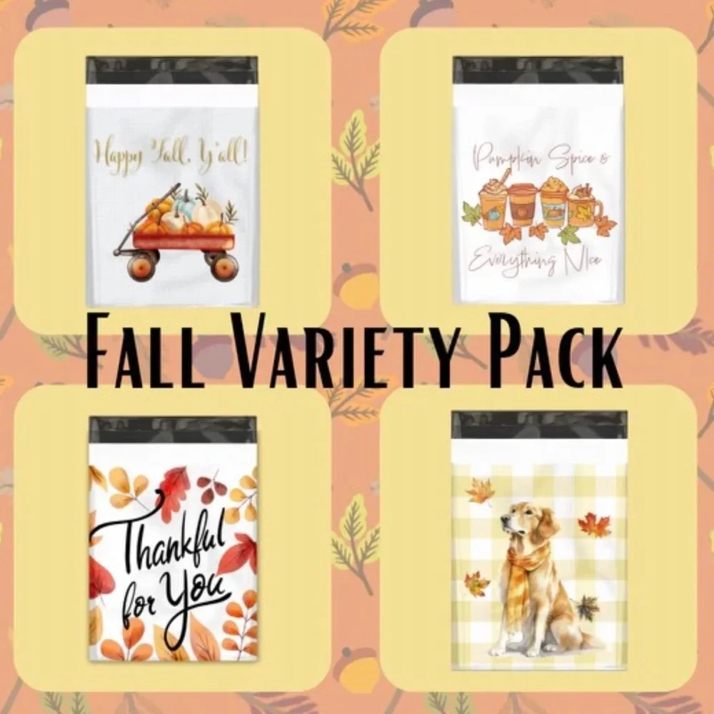 Fall 40 Pack 10x13 Poly Mailers Shipping Envelopes PRICE IS FI…